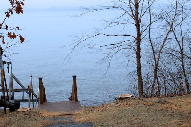1885 20th Ave, Arkdale, WI 54613 - water view featuring a dock