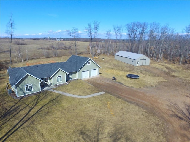 8160 Waldora Rd, Siren, WI 54872 - aerial view with a rural view