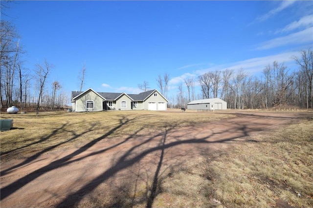8160 Waldora Rd, Siren, WI 54872 - view of yard with an attached garage