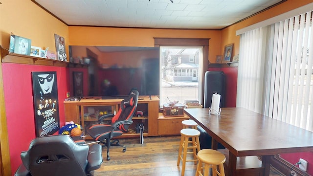 813 Main St, Black River Falls, WI 54615 - office featuring ornamental molding and wood finished floors