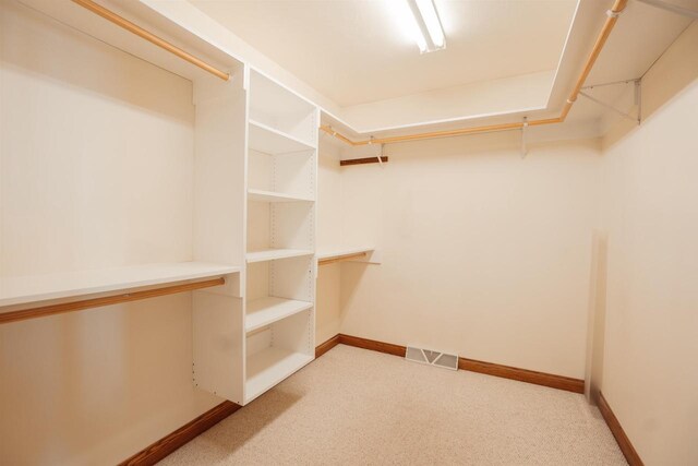 walk in closet with visible vents