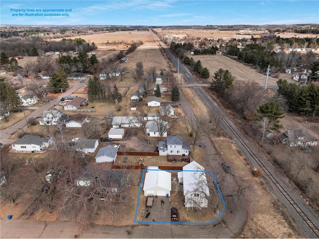 905 Lewis Ave, Cameron, WI 54822 - bird's eye view featuring a rural view