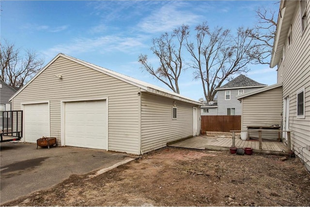 905 Lewis Ave, Cameron, WI 54822 - view of detached garage