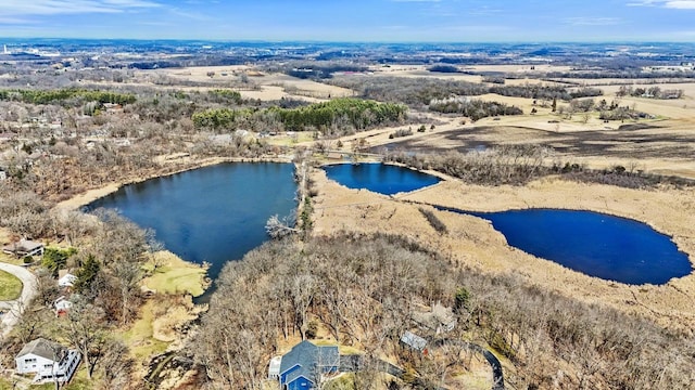 33110 Store St, Burlington, WI 53105 - birds eye view of property featuring a water view