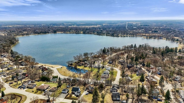 33110 Store St, Burlington, WI 53105 - birds eye view of property with a water view