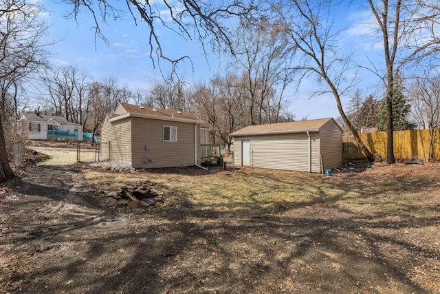 33110 Store St, Burlington, WI 53105 - view of yard with an outbuilding and fence