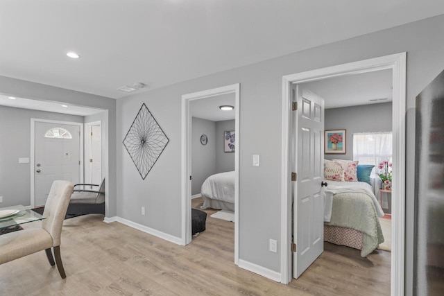 33110 Store St, Burlington, WI 53105 - office space with baseboards, light wood-type flooring, and recessed lighting