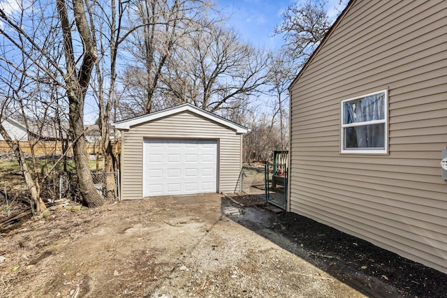 33110 Store St, Burlington, WI 53105 - detached garage featuring driveway