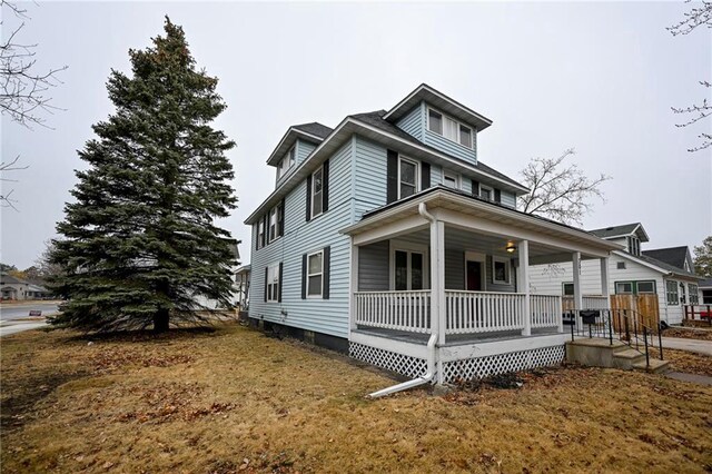 301 Summit St, Spooner, WI 54801 - view of front of home with a porch