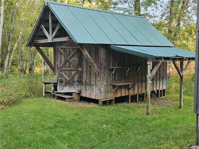 W16099 Manglos Ave, Sheldon, WI 54766 - view of outdoor structure featuring an outbuilding