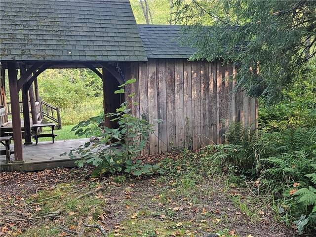 W16099 Manglos Ave, Sheldon, WI 54766 - exterior space featuring a wooden deck