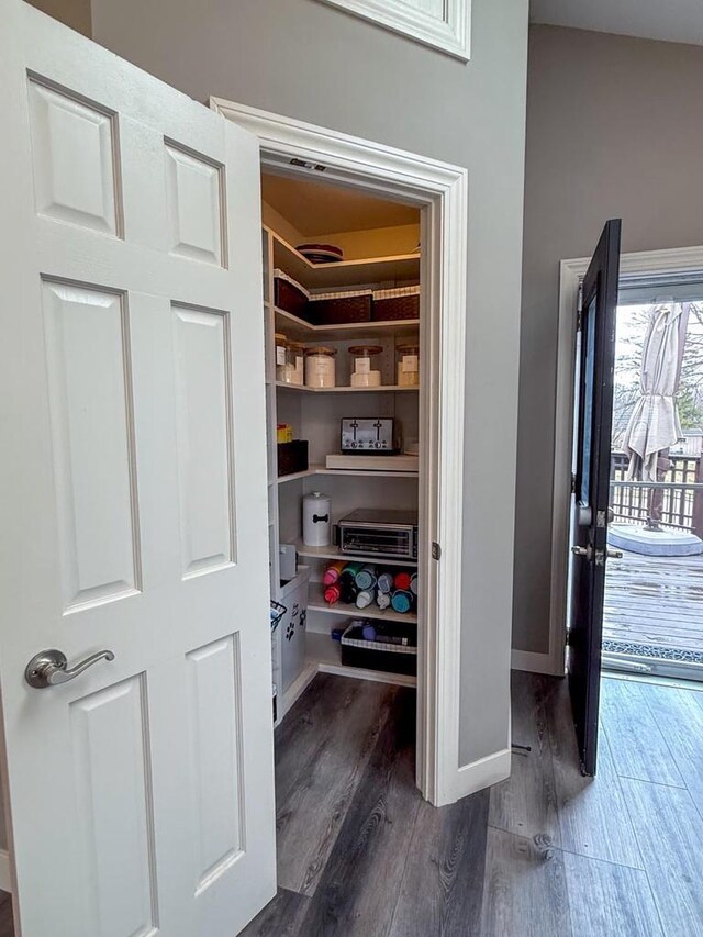 view of pantry