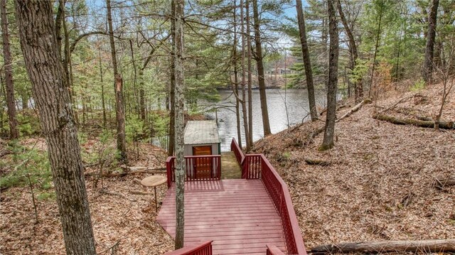 E19535 County Road Nd, Augusta, WI 54722 - exterior space featuring a forest view and a water view