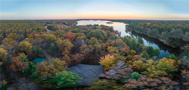E19535 County Road Nd, Augusta, WI 54722 - birds eye view of property featuring a water view and a view of trees