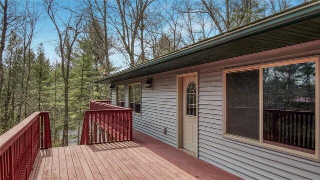 E19535 County Road Nd, Augusta, WI 54722 - view of wooden deck