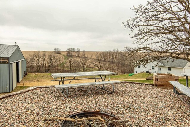 5995 Section Line Rd, Dodgeville, WI 53533 - view of yard with an outbuilding
