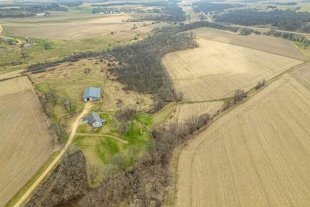5995 Section Line Rd, Dodgeville, WI 53533 - bird's eye view featuring a rural view