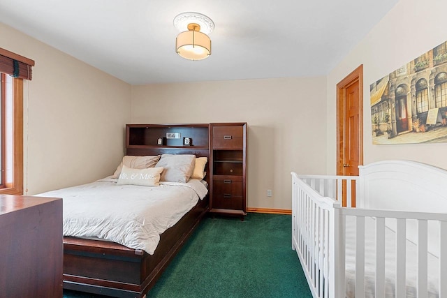 bedroom featuring carpet flooring