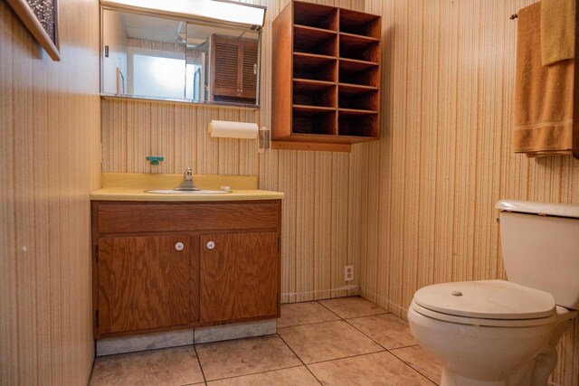 1930 Czech Ave, Arkdale, WI 54613 - half bath with toilet, vanity, and tile patterned floors