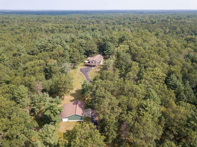 1930 Czech Ave, Arkdale, WI 54613 - birds eye view of property with a forest view