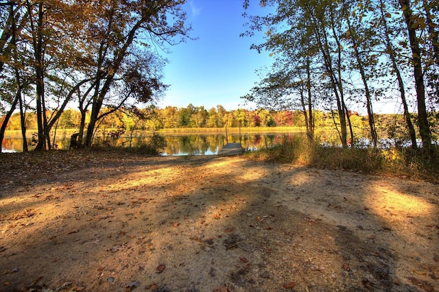 N16180 Deerfield Dr, Nekoosa, WI 54457 - view of yard featuring a water view