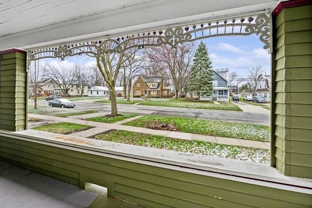 exterior space with a residential view