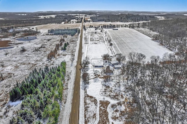 N9805 County Road Aa, Portage, WI 53901 - view of snowy aerial view