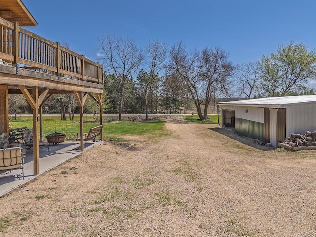 N9805 County Road Aa, Portage, WI 53901 - view of yard featuring a deck