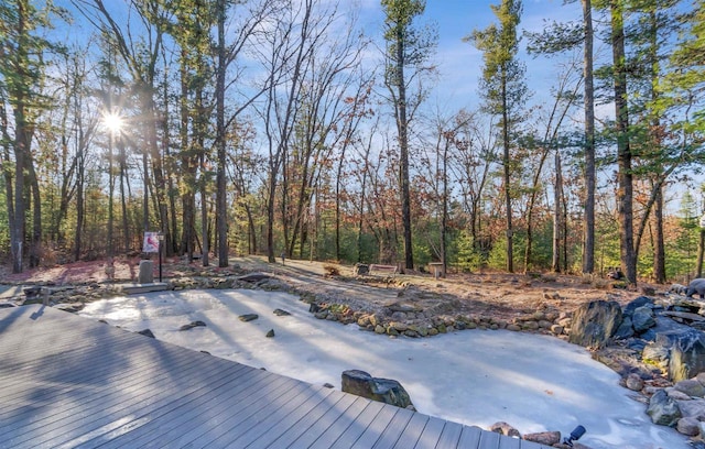 W7113 Bighorn Ct, Wautoma, WI 54982 - view of wooden deck