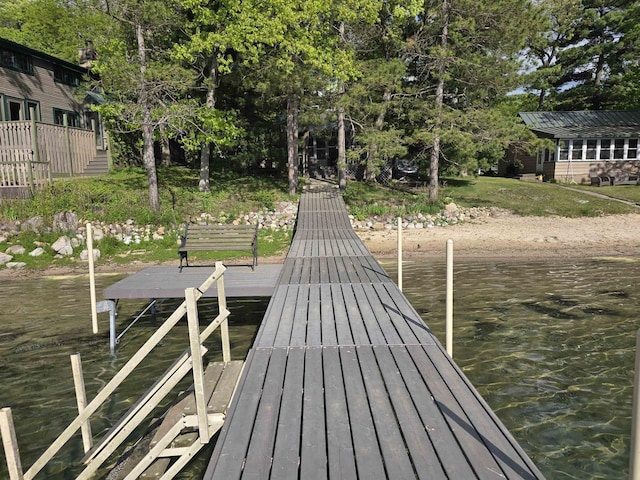 W13573 S Pleasant Rd, Westfield, WI 53964 - dock area with a water view