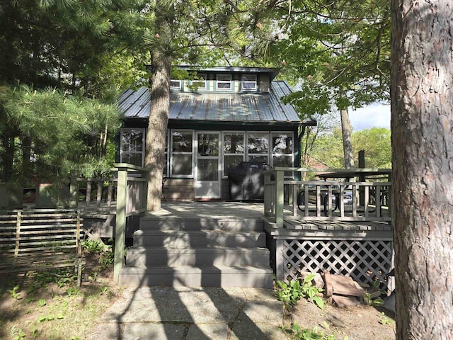 W13573 S Pleasant Rd, Westfield, WI 53964 - view of outdoor structure with a sunroom
