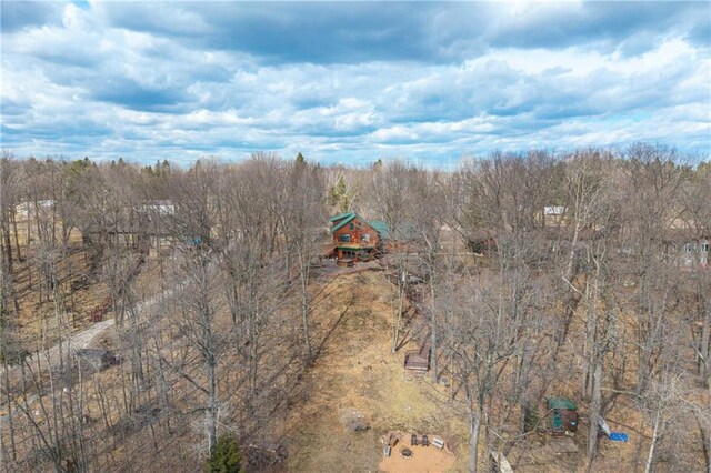 6825 W Lakewood Blvd, Ladysmith, WI 54848 - bird's eye view with a wooded view