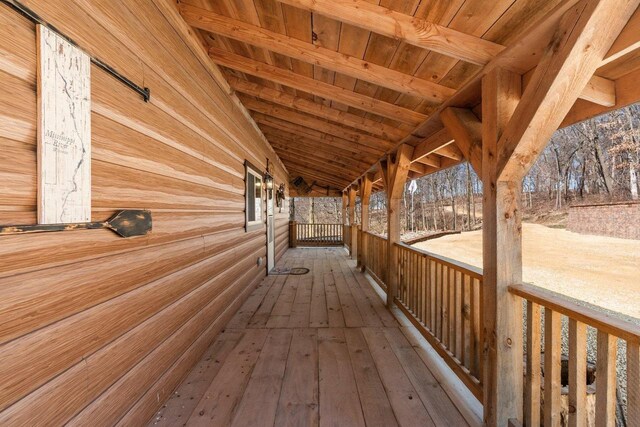 9614 Mississippi Ln, Bagley, WI 53801 - view of deck