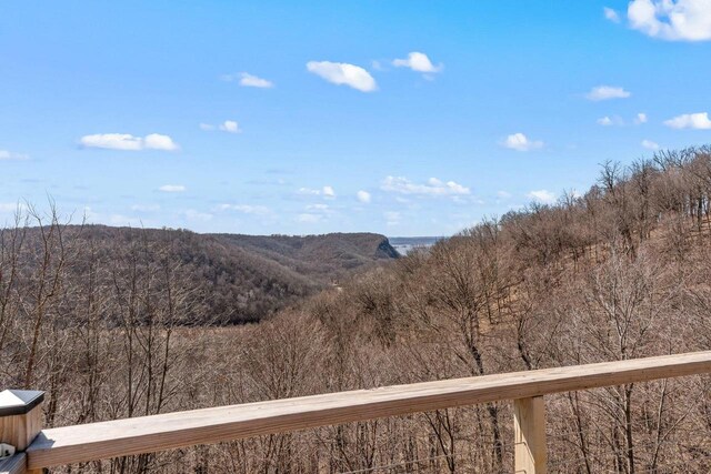 9614 Mississippi Ln, Bagley, WI 53801 - view of mountain feature featuring a wooded view