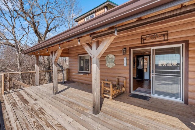 9614 Mississippi Ln, Bagley, WI 53801 - view of deck