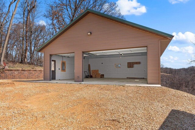 9614 Mississippi Ln, Bagley, WI 53801 - view of detached garage