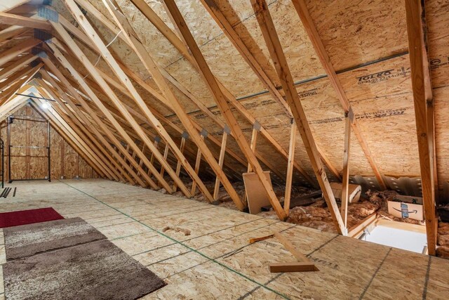 9614 Mississippi Ln, Bagley, WI 53801 - view of unfinished attic