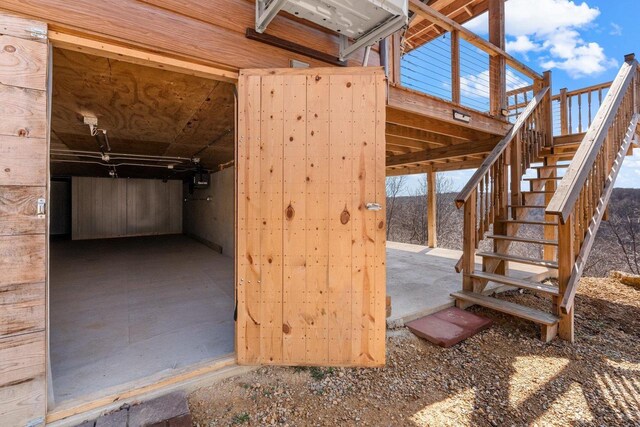 9614 Mississippi Ln, Bagley, WI 53801 - exterior space featuring stairway