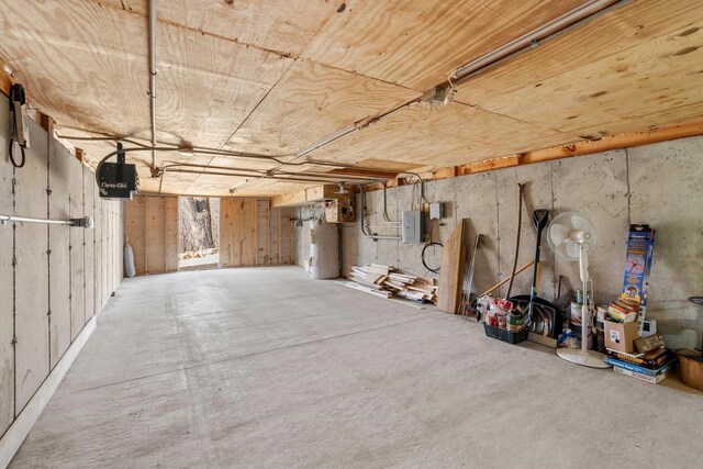 9614 Mississippi Ln, Bagley, WI 53801 - below grade area featuring electric panel