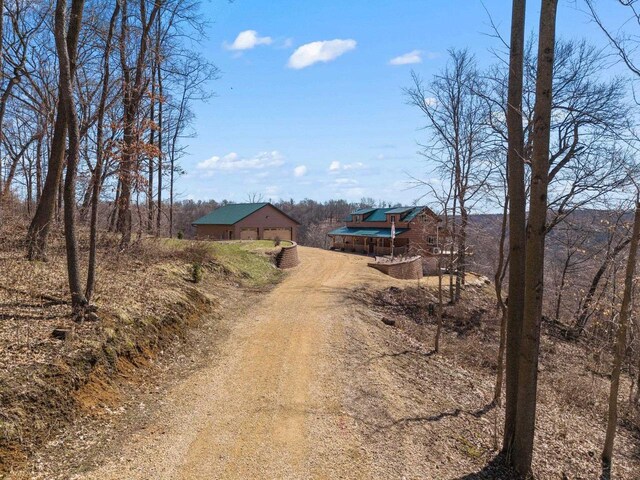 9614 Mississippi Ln, Bagley, WI 53801 - view of street with driveway