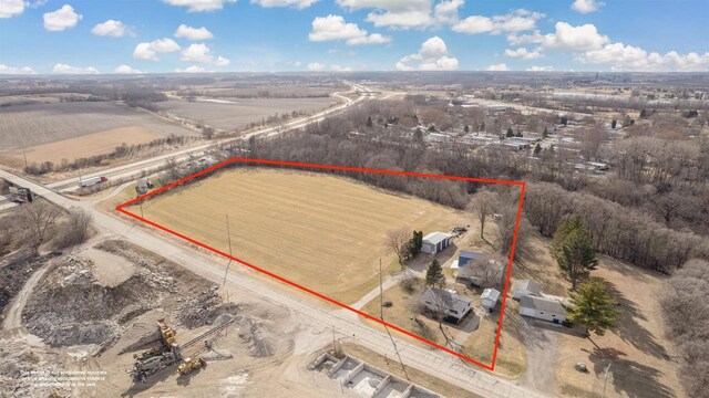 N6741 S Center Rd, Beaver Dam, WI 53916 - aerial view featuring a rural view