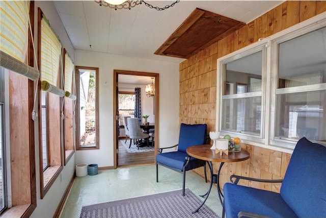 E5512 784th Ave, Menomonie, WI 54751 - sunroom / solarium with a chandelier