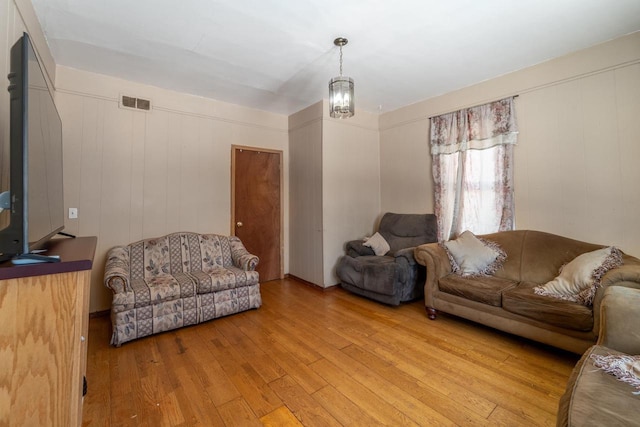 430 N 2nd Ave, Wausau, WI 54401 - living area featuring visible vents and light wood-type flooring