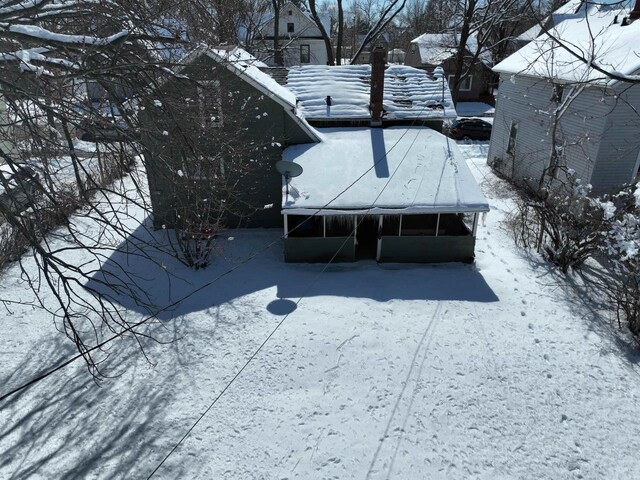 516 Hamilton St, Wausau, WI 54403 - view of snowy aerial view
