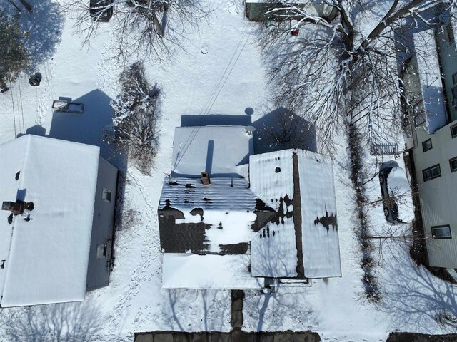 516 Hamilton St, Wausau, WI 54403 - view of snowy aerial view