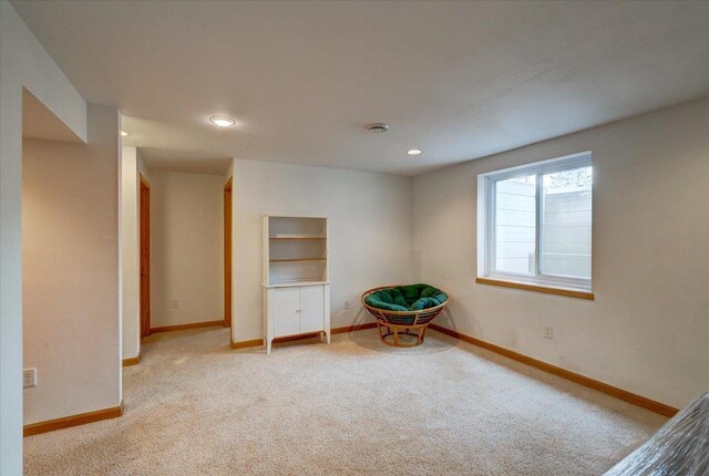 968 Pine St, Sun Prairie, WI 53590 - unfurnished room with carpet flooring, baseboards, and recessed lighting