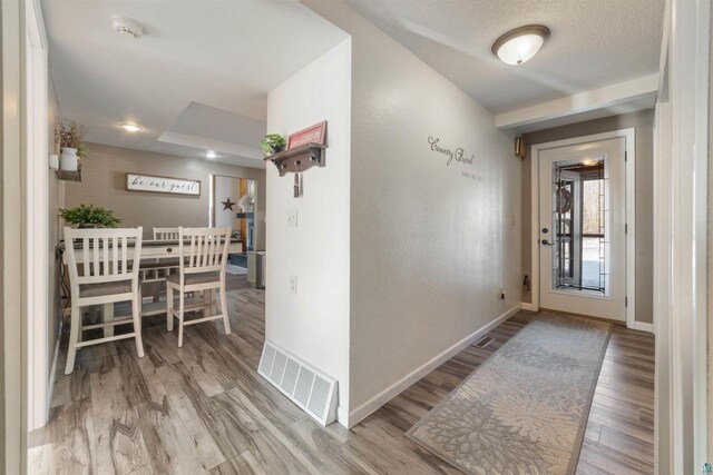 4463 E Singkofer, Superior, WI 54880 - hall with wood finished floors and baseboards