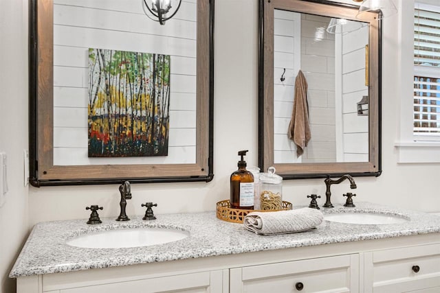W5430 Southview Dr, Necedah, WI 54646 - full bathroom with double vanity and a sink