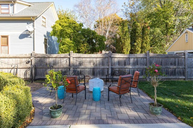 1337 Washington Ave, Oshkosh, WI 54901 - view of patio featuring a fenced backyard