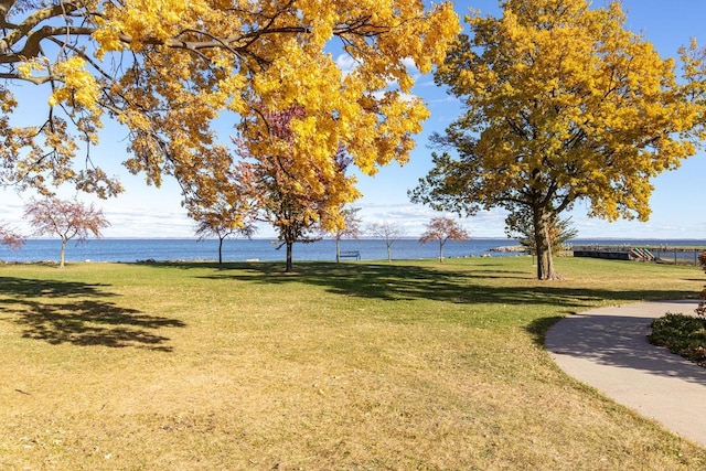 1337 Washington Ave, Oshkosh, WI 54901 - surrounding community featuring a water view and a lawn
